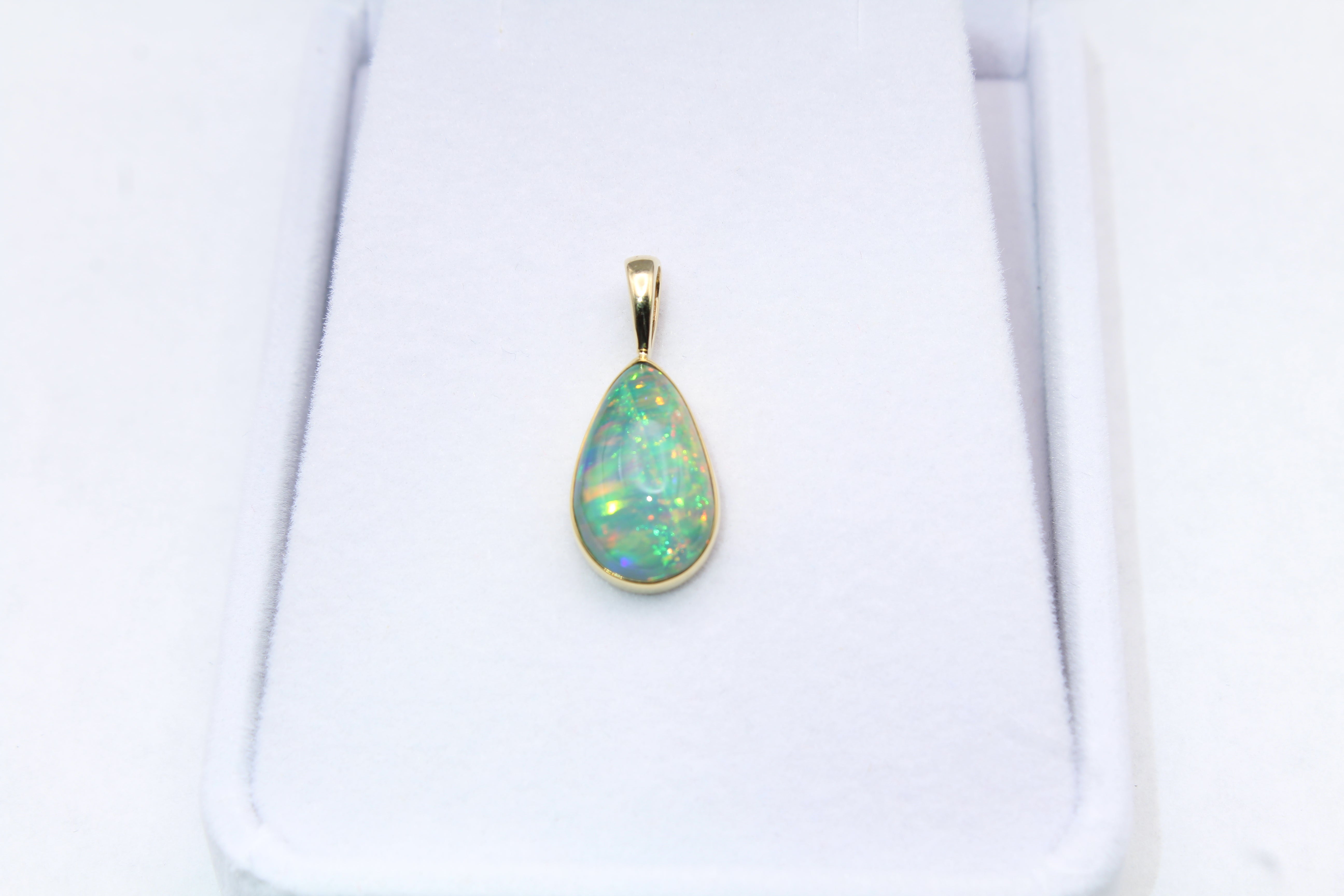 Timeless Ethiopian Opal Pendant | 22k & 14k Gold